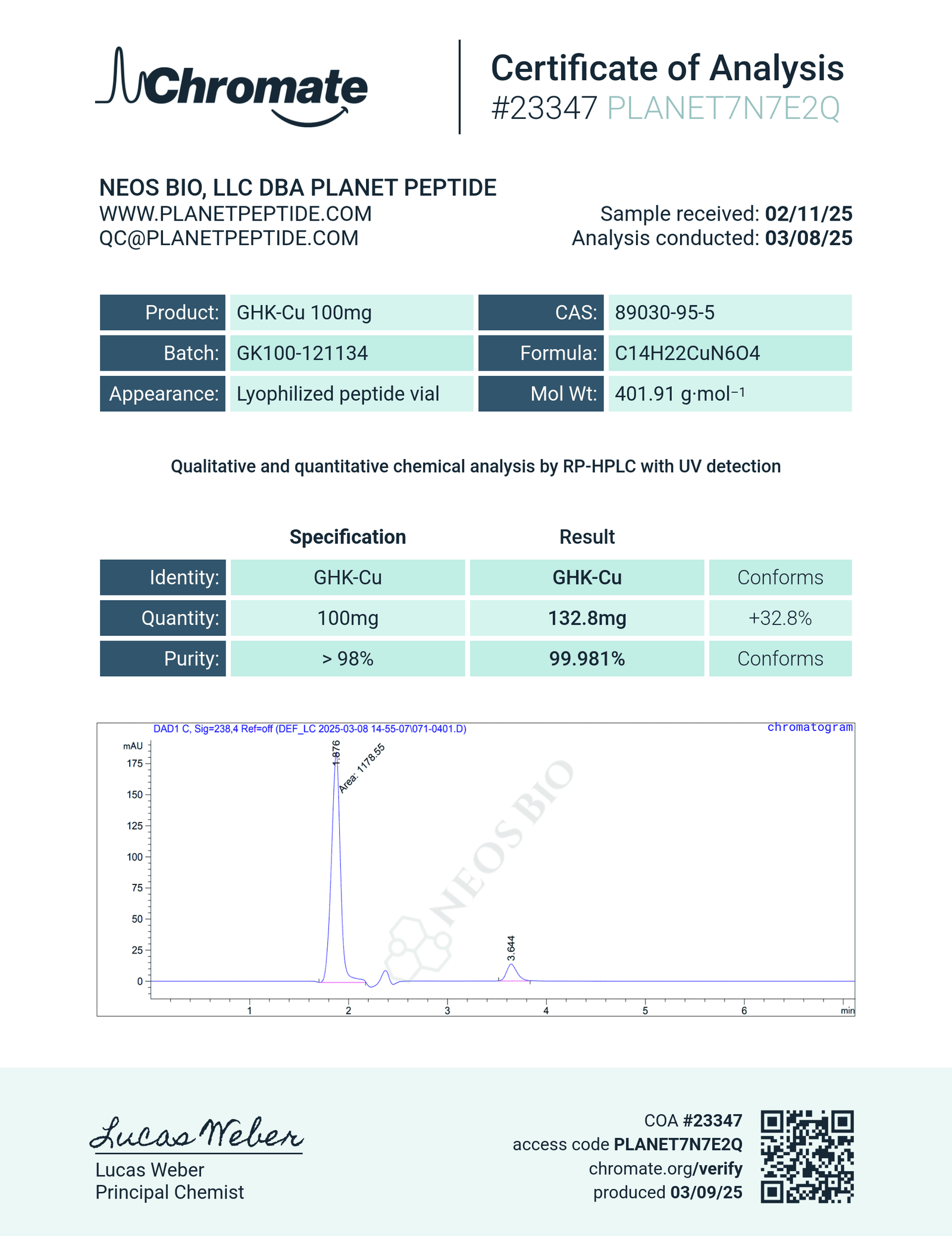 Buy GHK-Cu Copper Peptide 50mg - Image 3