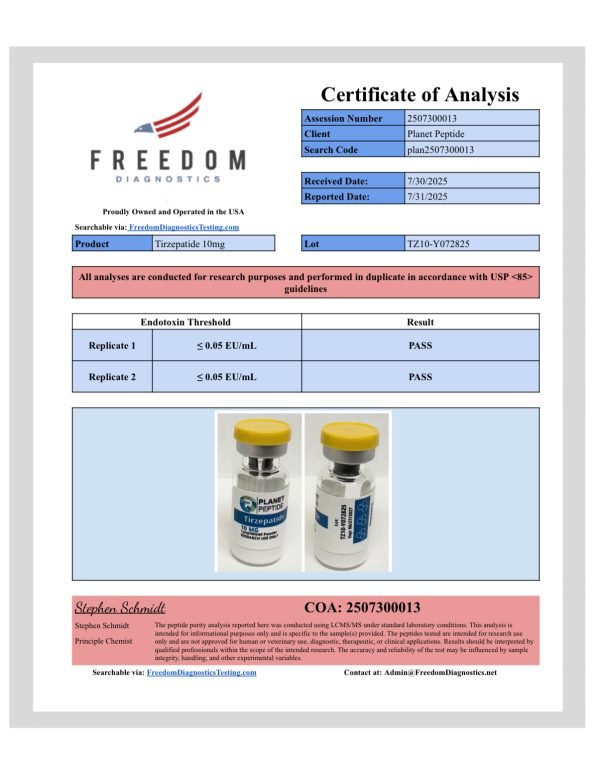 BULK Tirzepatide-RUO 10MG x 10 Vials - Image 4